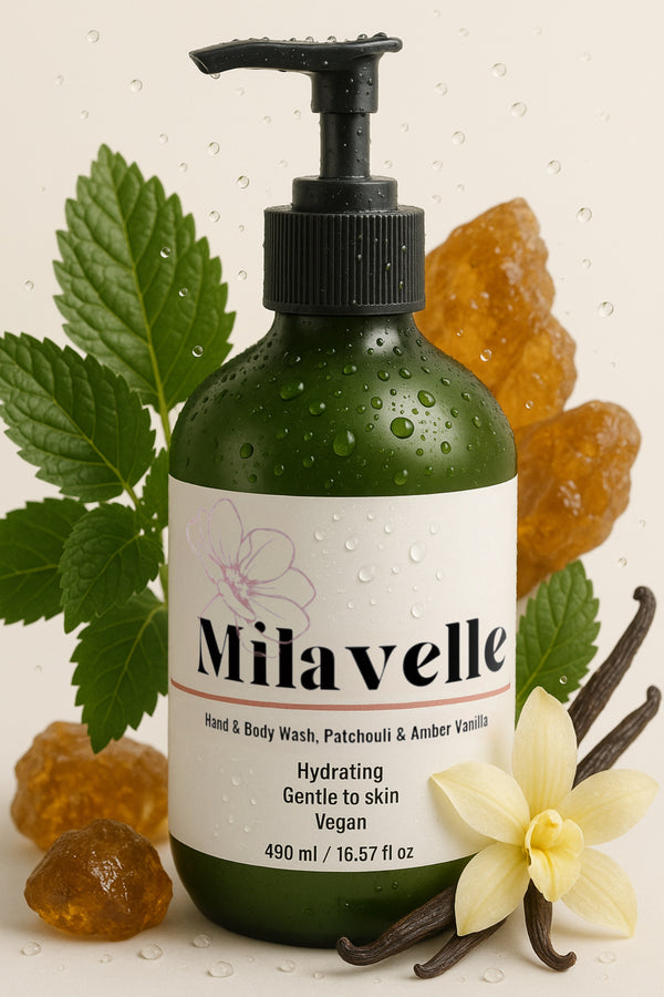 Hand & Body Wash, Patchouli & Amber Vanilla