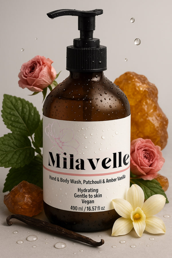 Hand & Body Wash, Patchouli & Amber Vanilla